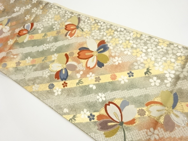 JAPANESE FUKURO OBI / WOVEN KANOKO PATTERN